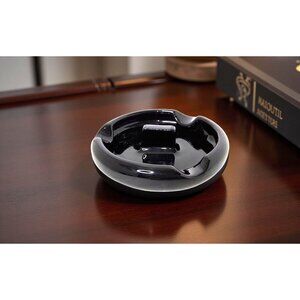 vintage hall heavy pottery 5" cigar ashtray.